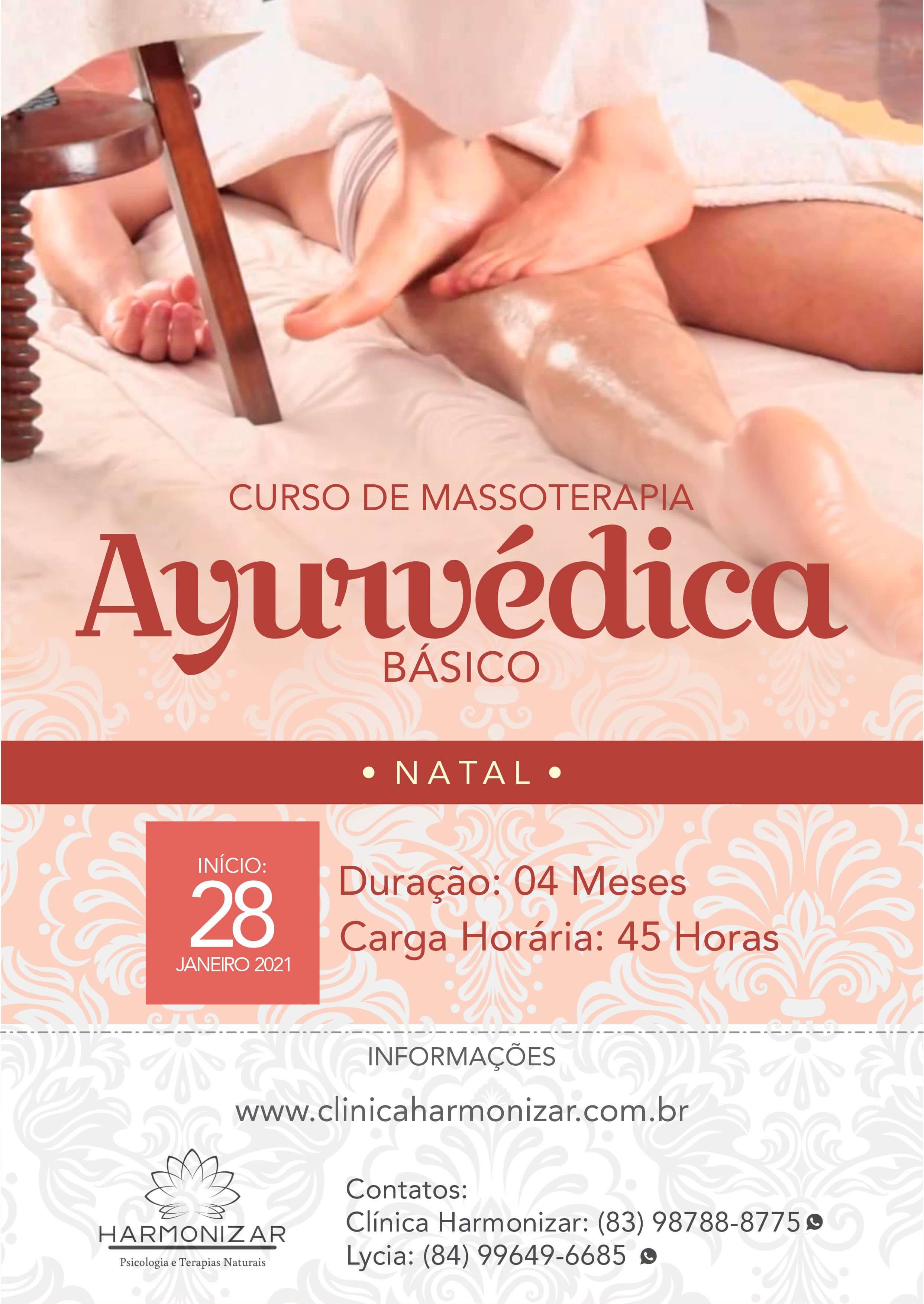 Banner do curso CURSO DE MASSOTERAPIA AYURVÉDICA